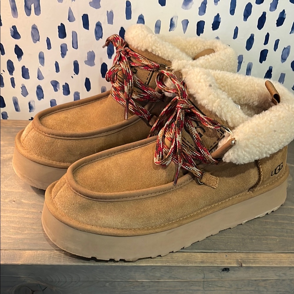 Womens UGG® Funkarra Cabin Cuff Boot - Chestnut
